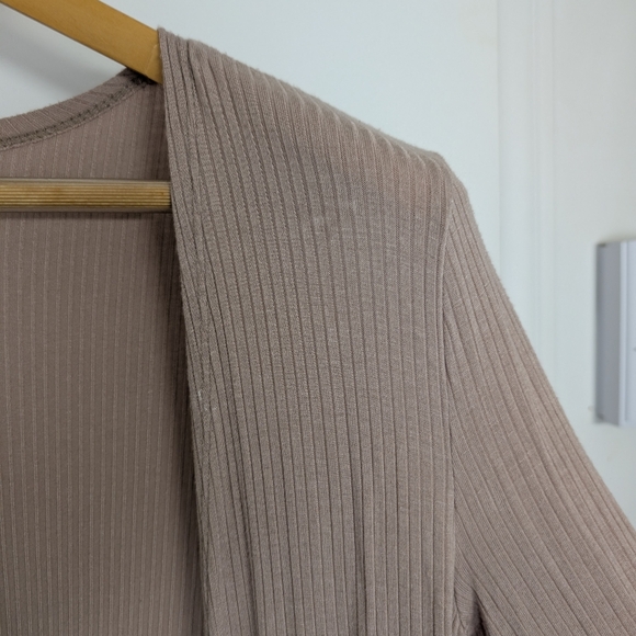 FASHION NOVA PINK BLUSH LONG CARDIGAN SIZE SMALL - Picture 3 of 5